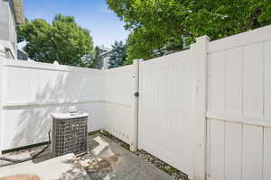 View of patio / terrace with a gate