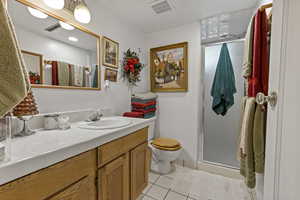 3/4 bath down