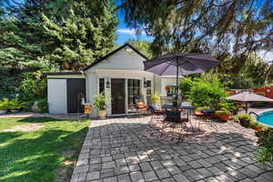 Patio and Pool off the Studio/Office/Workshop!