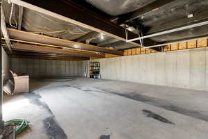 View of massive 1,200 sqft garage