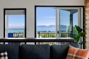 Lake views from living room