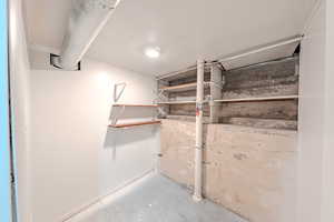 View of storage room