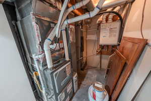 Utilities with water heater and heating unit