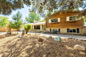 Rear view of house