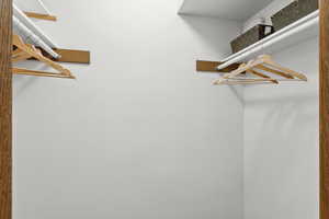 View of spacious closet
