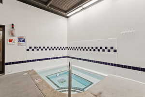 View of hot tub