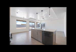 Kitchen to Dining & Living