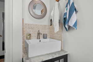 Bathroom featuring a sink