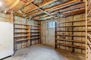 View of below grade area