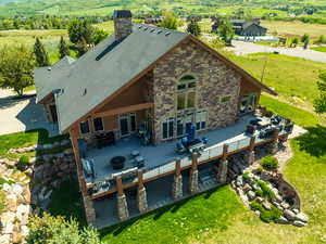 View from above of property
