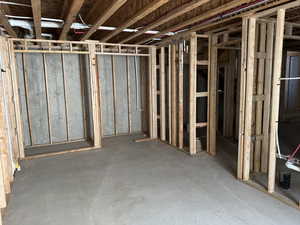 View of basement room