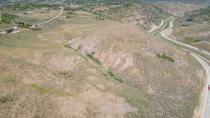 Aerial view of property and surrounding area with rural landscape