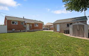 Fully fenced yard with full automatic sprinklers