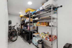View of storage room