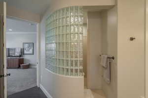 Master Bathroom featuring a large walk in shower