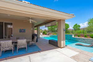 Patio Dining and new pool