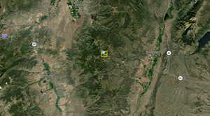 Aerial overview of property's location
