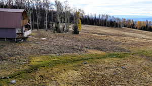 View of yard featuring a deck