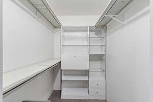 View of spacious closet