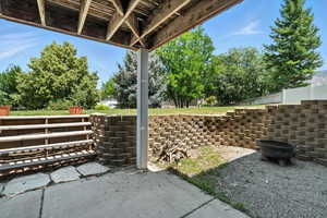 View of patio