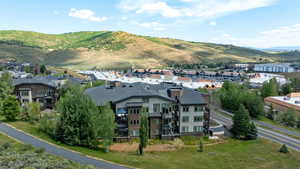 Mountain view featuring nearby suburban area