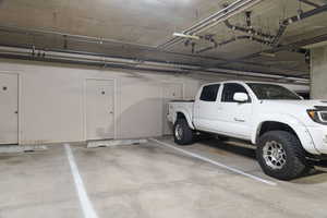View of parking garage