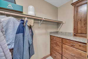 View of spacious closet