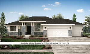 This is a rendering of our Octave XL floor plan, which is one of the potential homes you can build on this lot.
