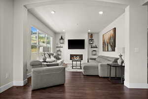 Family Room—an inviting space where family and friends can easily gather