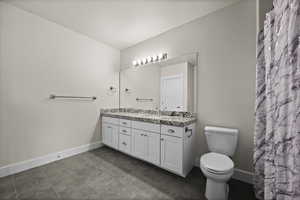 Extra-Large Basement Bathroom Designed for Convenience and Ease