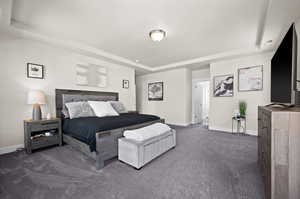 Large Master bedroom with mountain views