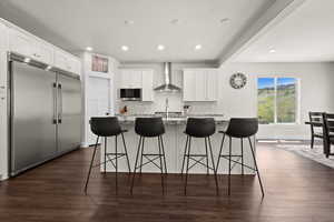 Chiefs Kitchen with built in Fridge for everyone's convience