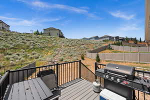 Back deck perfect for enjoying nature and BBQ gatherings