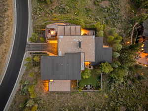 Aerial view of property and surrounding area