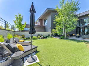 View of yard featuring a patio area