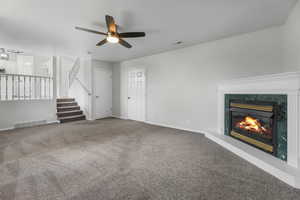 Large Family Room with Fireplace