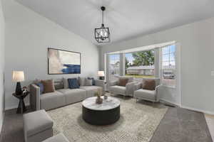 Virtually Staged Living room