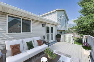 Vitually Staged Back Deck