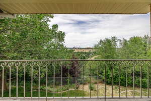 View of balcony off primary suite