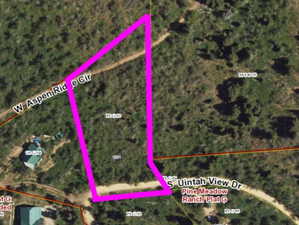 Map / location with property parcel outlined