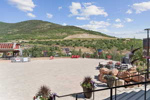 View of mountain backdrop