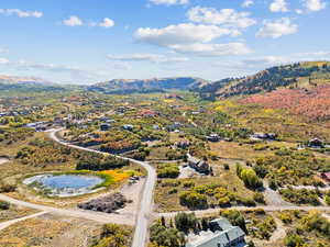 Drone / aerial view of mountains