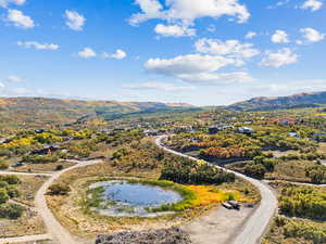 Bird's eye view of mountains