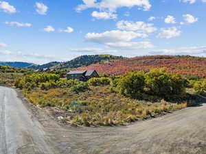 View of mountain background