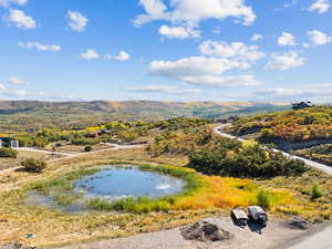 Drone / aerial view of mountains