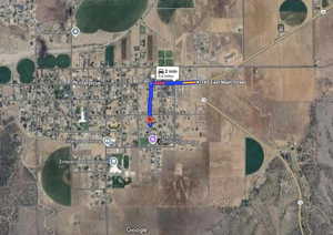 Aerial overview of property's location