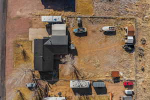 Aerial view of property and surrounding area