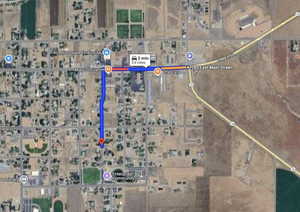 Aerial overview of property's location