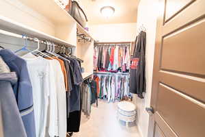 View of spacious closet