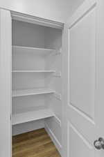 View of closet